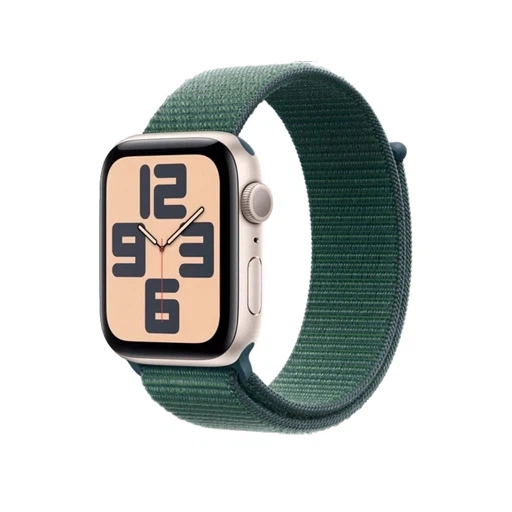 Умные часы Apple Watch SE 2 (2024) GPS 44mm Starlight Aluminium Case with Lake Green Sport Loop - (MXEW3)